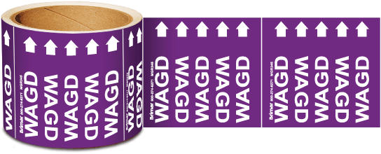 Wagd Medical Gas Marker on a Roll