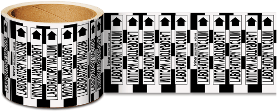 Laboratory Vacuum Medical Gas Marker on a Roll