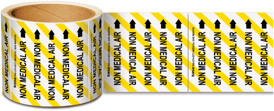Non Medical Air Gas Marker on a Roll