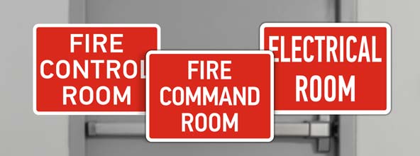 Fire Control Room Signs