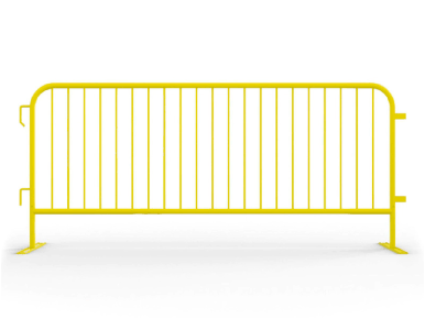 8.5 ft Yellow Interlocking Steel Barricade