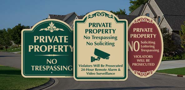 Decorative Private Property Signs