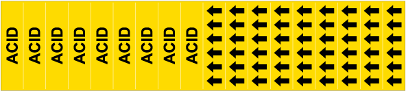 Acid Pipe Label on a Card