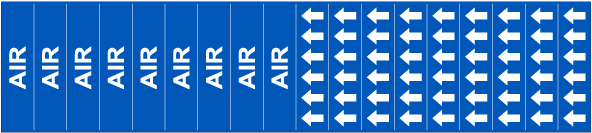 Air Pipe Label on a Card