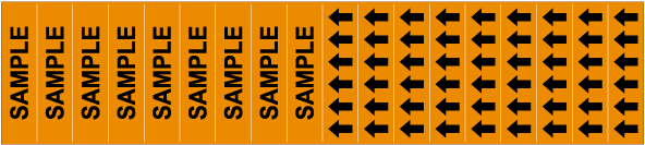 Sample Pipe Label on a Card