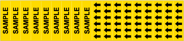 Sample Pipe Label on a Card