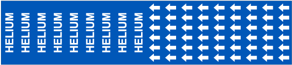 Helium Pipe Label on a Card