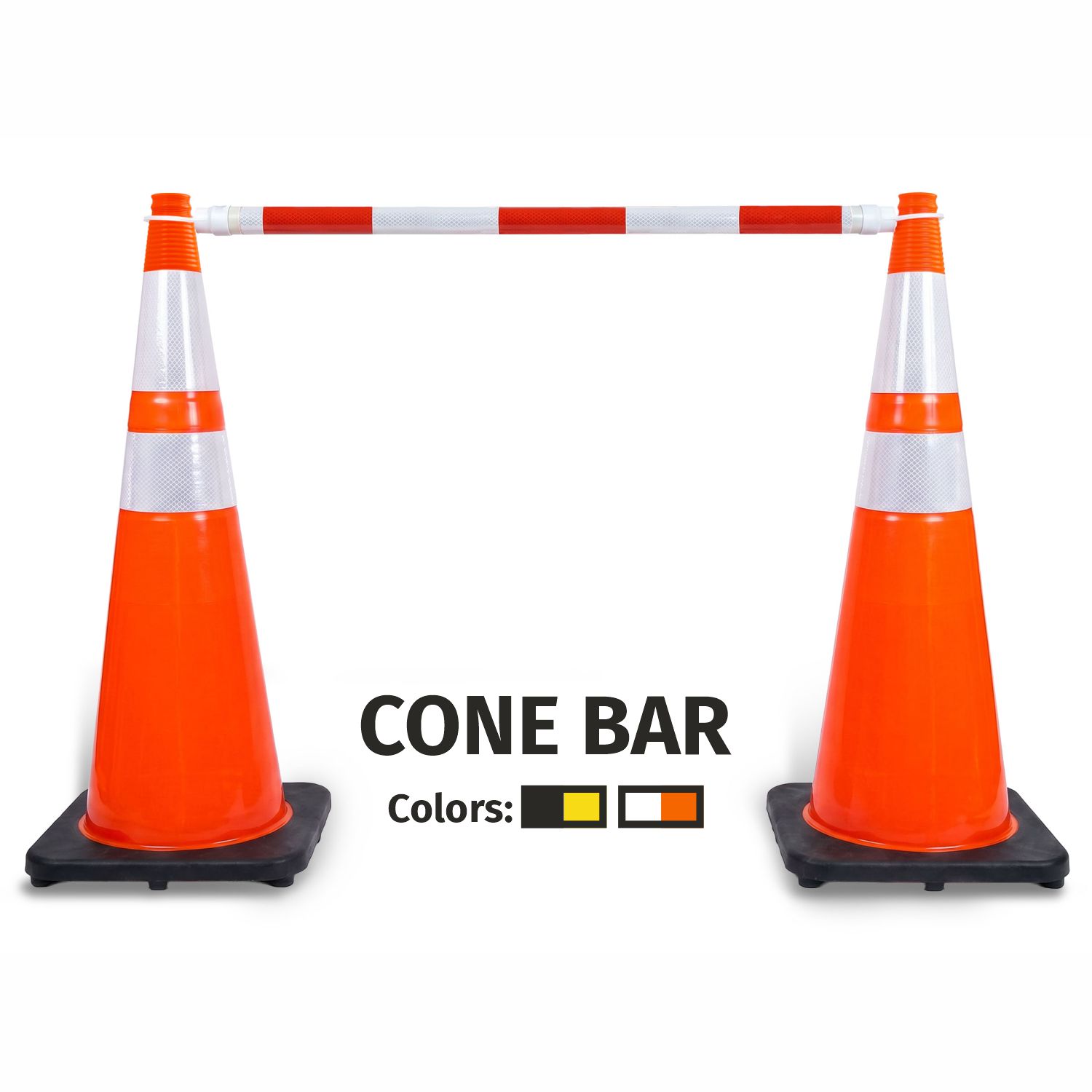 4ft - 7ft Retractable Traffic Cone Bar 