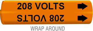 208 Volts Wrap-Around Marker