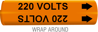 220 Volts Wrap-Around Marker