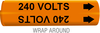 240 Volts Wrap-Around Marker