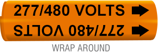 277 / 408 Volts Wrap-Around Marker