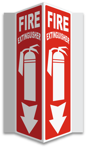 Fire extinguisher signs Do not remove from this location Safety sign 