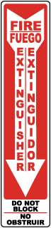 Bilingual Fire Extinguisher Label