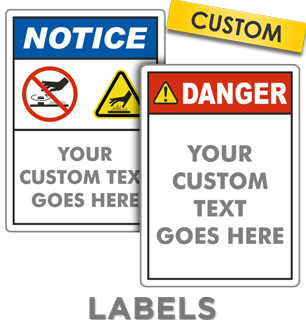 Custom ANSI Z535 Safety Label