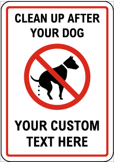Custom Sign with Colored Border, Text, and Image