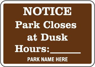 Custom Sign with Brown Background, Text, and Image