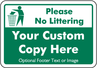 Custom Recycling Sign