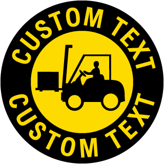 Custom Safety Floor Sign