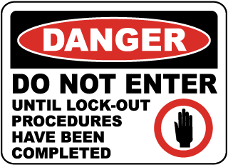 Danger Do Not Enter Lock Out Sign C4168 By Safetysign Com