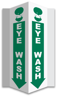3-Way Eye Wash Sign