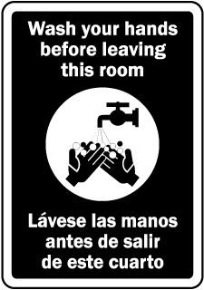 Bilingual Wash Your Hands Sign