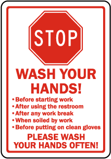 Hand Washing Signs Wash Your Hands Signs Employee Wash
