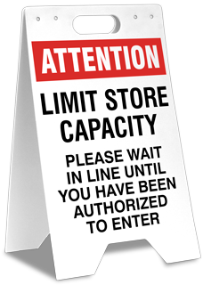 Attention Limit Store Capacity Floor Stand