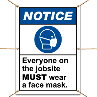 Notice Wear A Face Mask Banner