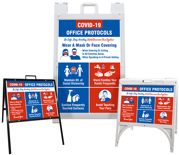 Virus Removal Sandwich Board Sign 2-Sided Kit for Computer Repair Business Signs 