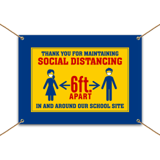Thank You For Social Distancing School Site Banner