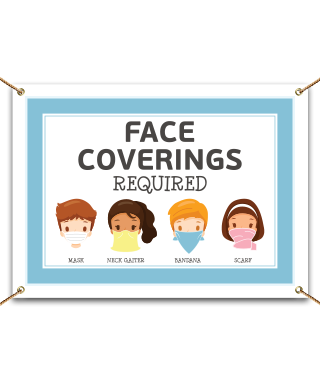 Face Coverings Required Banner