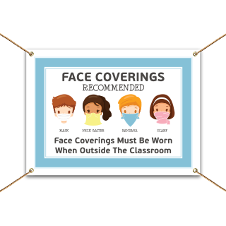 Face Coverings Recommended Banner