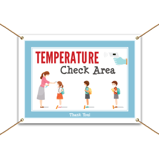 Temperature Check Area Banner