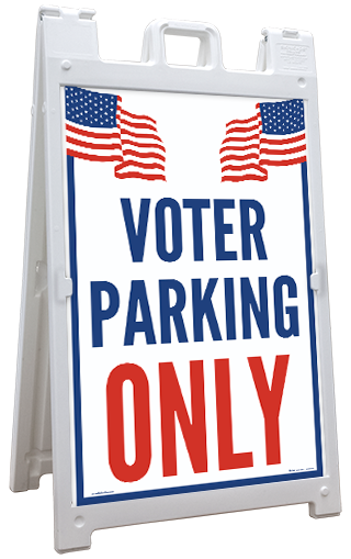 Voter Parking Sandwich Board Sign