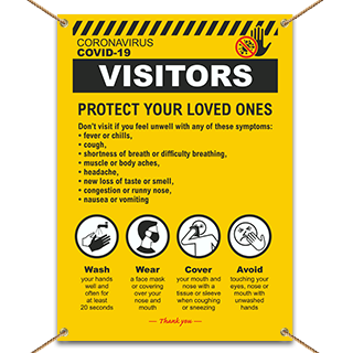 Visitors Coronavirus Infection Control Banner