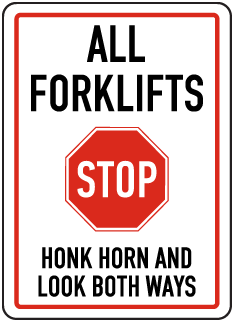 Honk Horn And Look Both Ways Sign E5622 By Safetysign Com