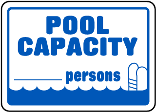 Pool Capacity Persons Sign