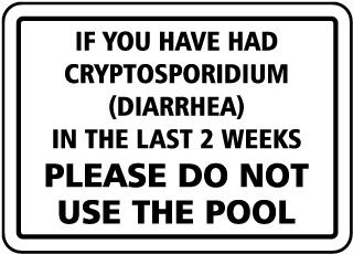 Do Not Use The Pool Diarrhea Sign