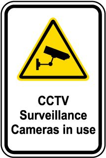 CCTV Surveillance In Use Sign