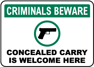 We Support Your Right Carry On Sign