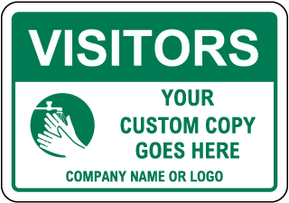 Custom Visitors Sign