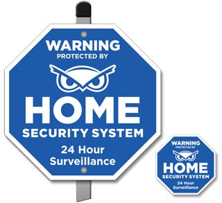 Protected by Home Security System Yard Sign