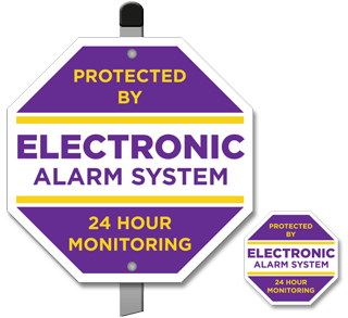 Protected by Electronic Alarm System Yard Sign