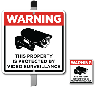 Stickers autocollant Vidéo surveillance en 2ex 