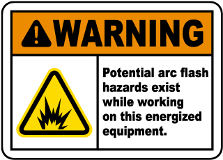 Potential Arc Flash Hazard Label