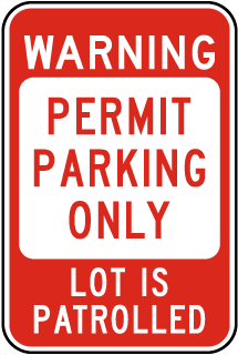 Parking Violation Signs For Sale