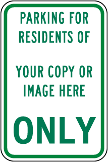 Custom Reserved For Parking Sign