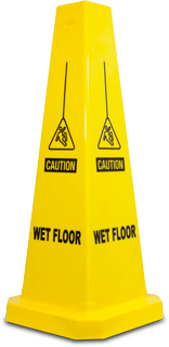 Caution Wet Floor Cone 25″