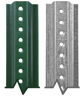 Brady 95047 6 Length Green Color U-Channel Sign Posts High-Tensile Strength Steel Baked Green Enamel on Hot-Rolled
